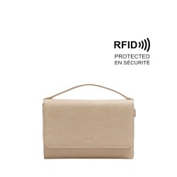 Janelle Crossbody Wallet - Almond Milk 